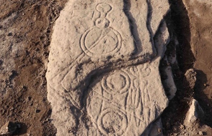 Редкий пиктский символический камень, найденный возле битвы при Нехтансмире
