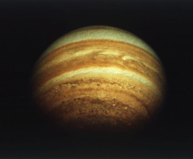 Изображение Юпитера, полученное Pioneer 11 в 1974 году. Предоставлено: НАСА.