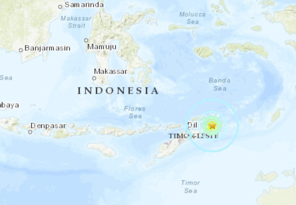 Землетрясение в Тиморе-Лешти магнитудой 6,2 27 мая 2022 г.