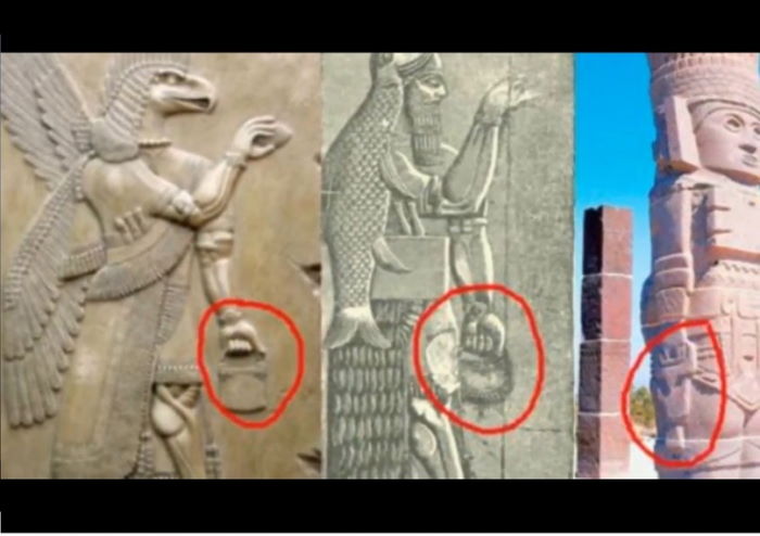 Сумка богов: необъяснимый символ, изображенный на древних памятниках по всему миру