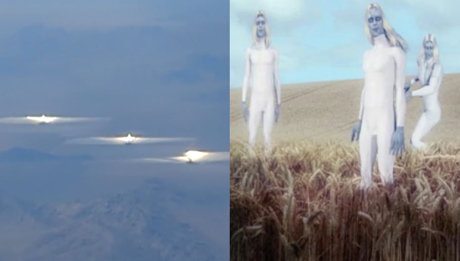 Три ярких НЛО зафиксированы над предполагаемой базой высоких белых пришельцев
