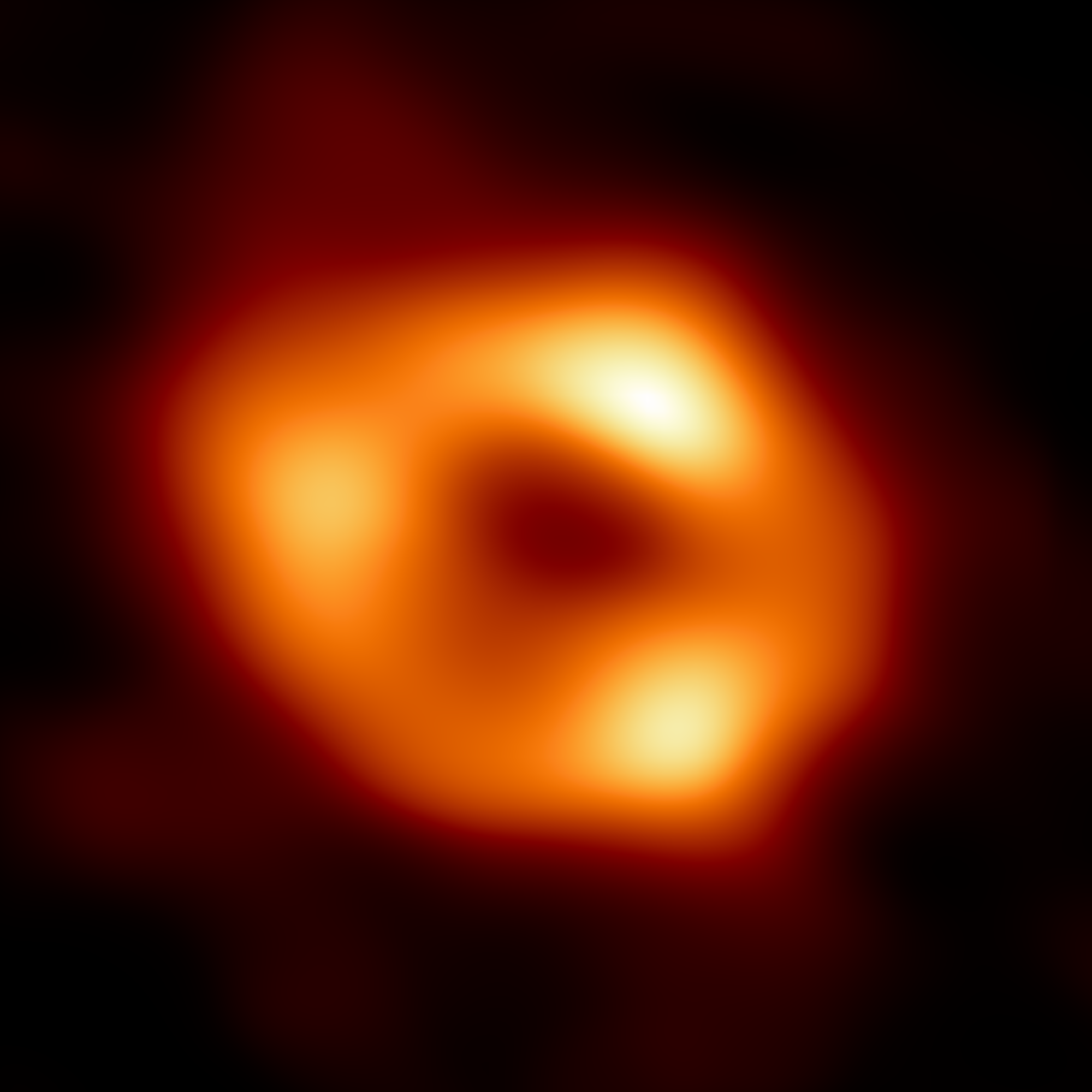 Первое изображение сверхмассивной черной дыры в центре Млечного Пути — Стрелец А*. Кредит: ЕКА