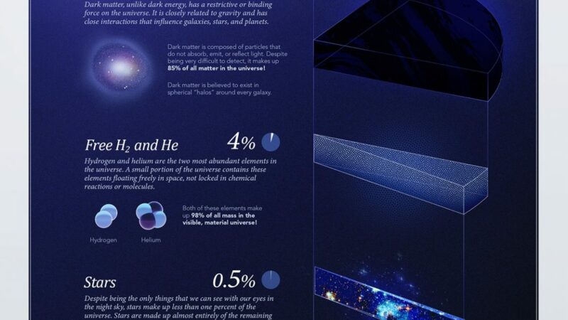 Инфографика прекрасно иллюстрирует, из чего состоит Вселенная
