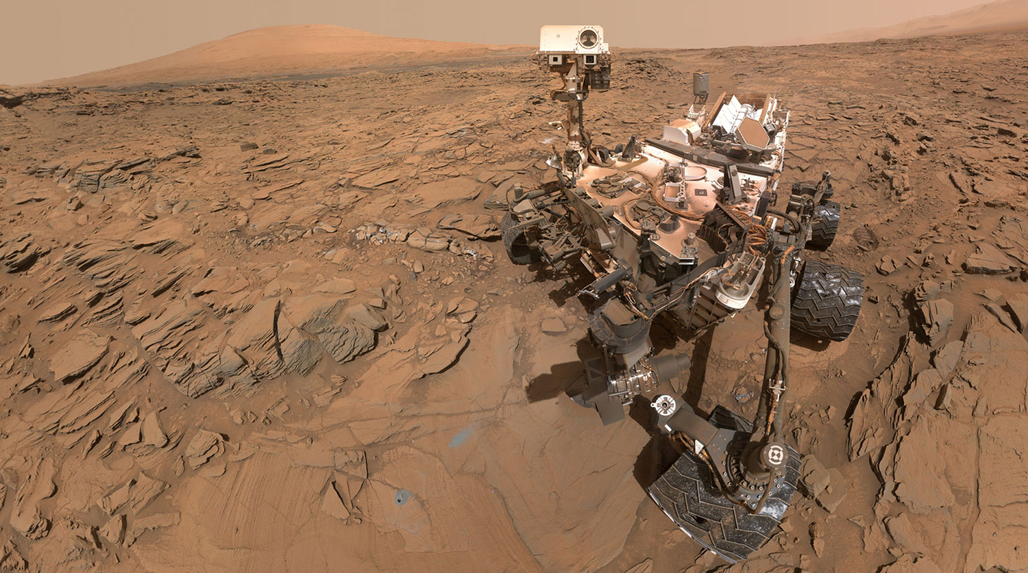 Марсоход НАСА Curiosity обнаружил множество органических молекул на Марсе. Авторы и права: НАСА/Лаборатория реактивного движения-Калифорнийский технологический институт.