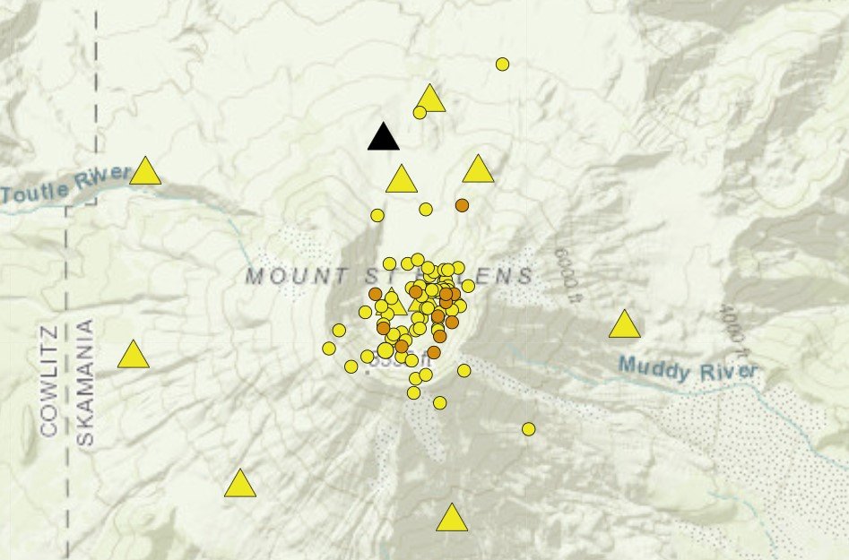 Магматическая камера горы Сент-Хеленс перезаряжается!  Более 88 землетрясений сотрясли опасный вулкан за последние 30 дней вместо 17 землетрясений, о которых обычно сообщается в среднем.