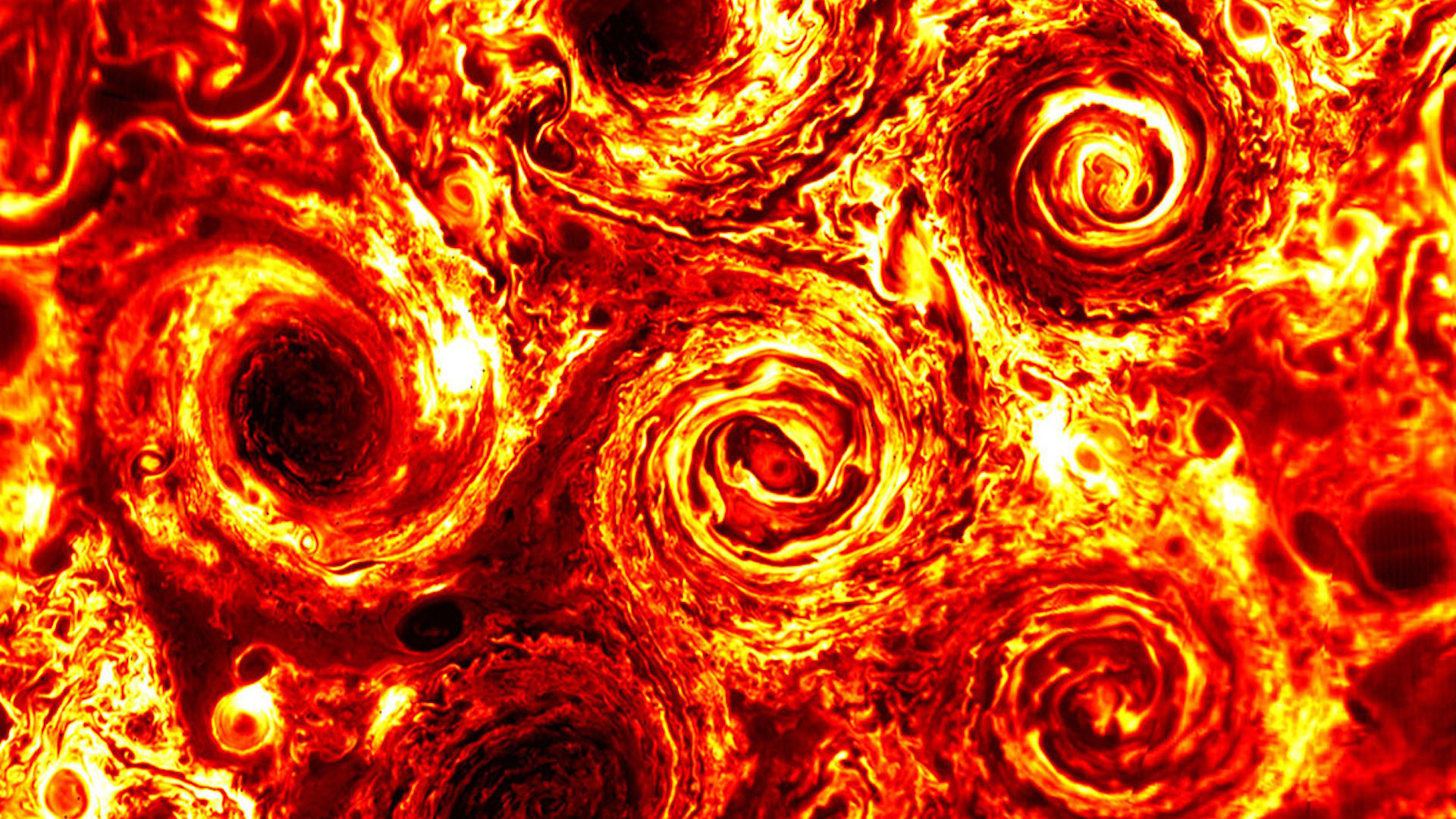 Ученые сбиты с толку идеально геометрическими многоугольными бурями на Юпитере