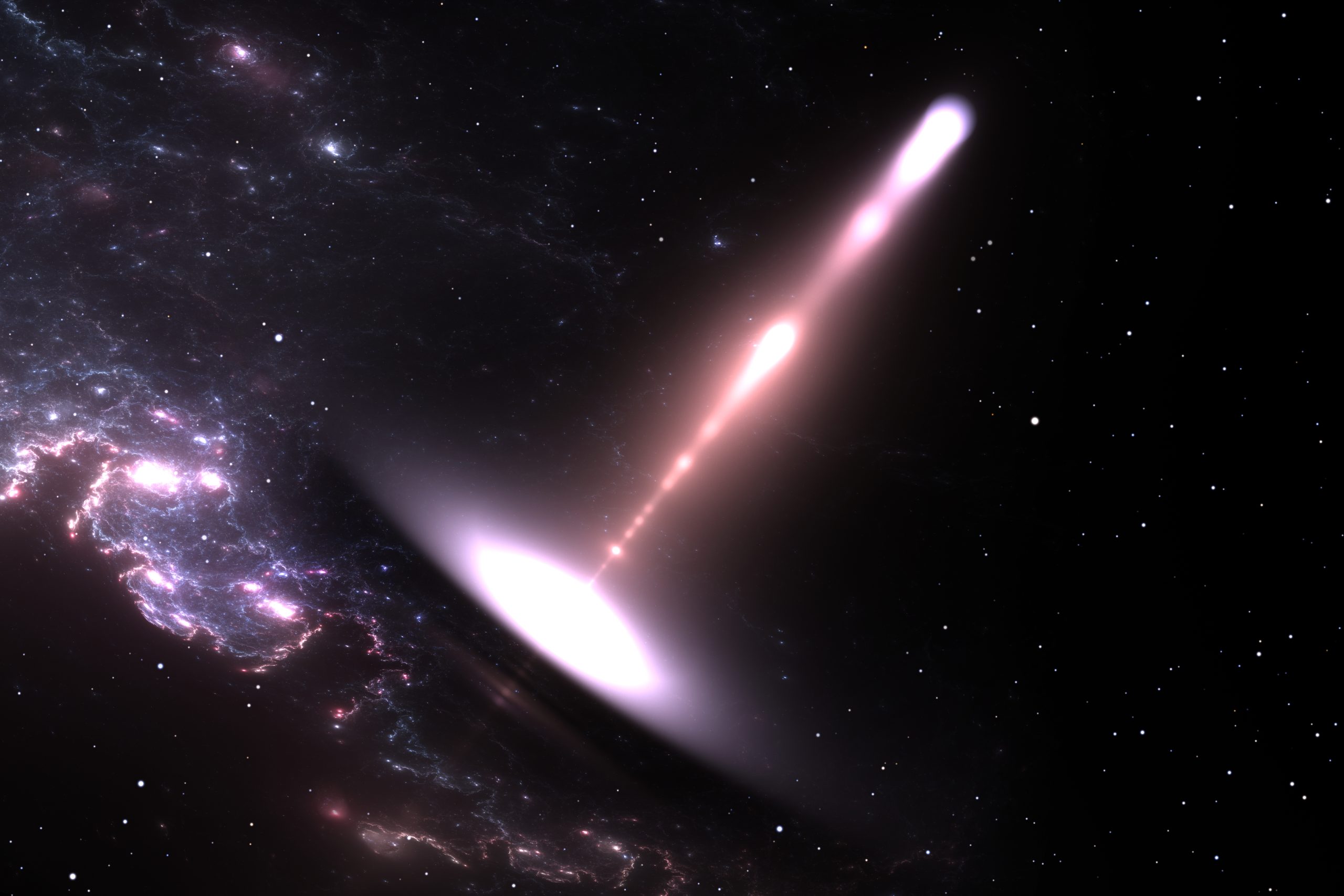 Черная дыра «выбрасывает» звездные останки через 3 года после того, как съела звезду