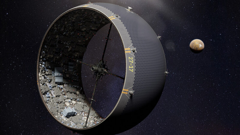 Ученые хотят построить город внутри гигантского космического мешка вокруг астероида
