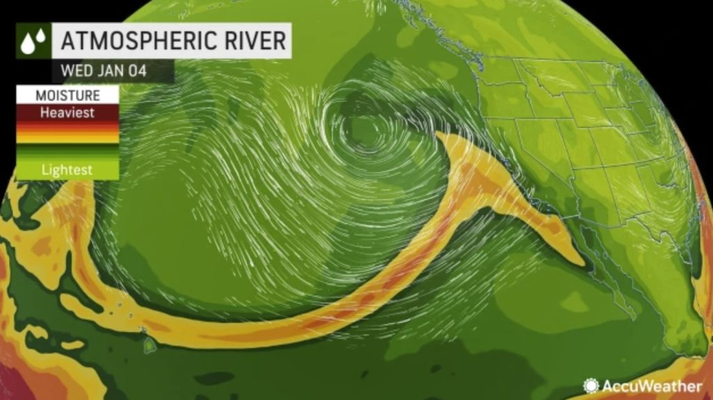 Массивная штормовая система приближается к району залива Сан-Франциско в Калифорнии, неся с собой угрозу проливных дождей, сильных ветров и снега в регионе Сьерра.