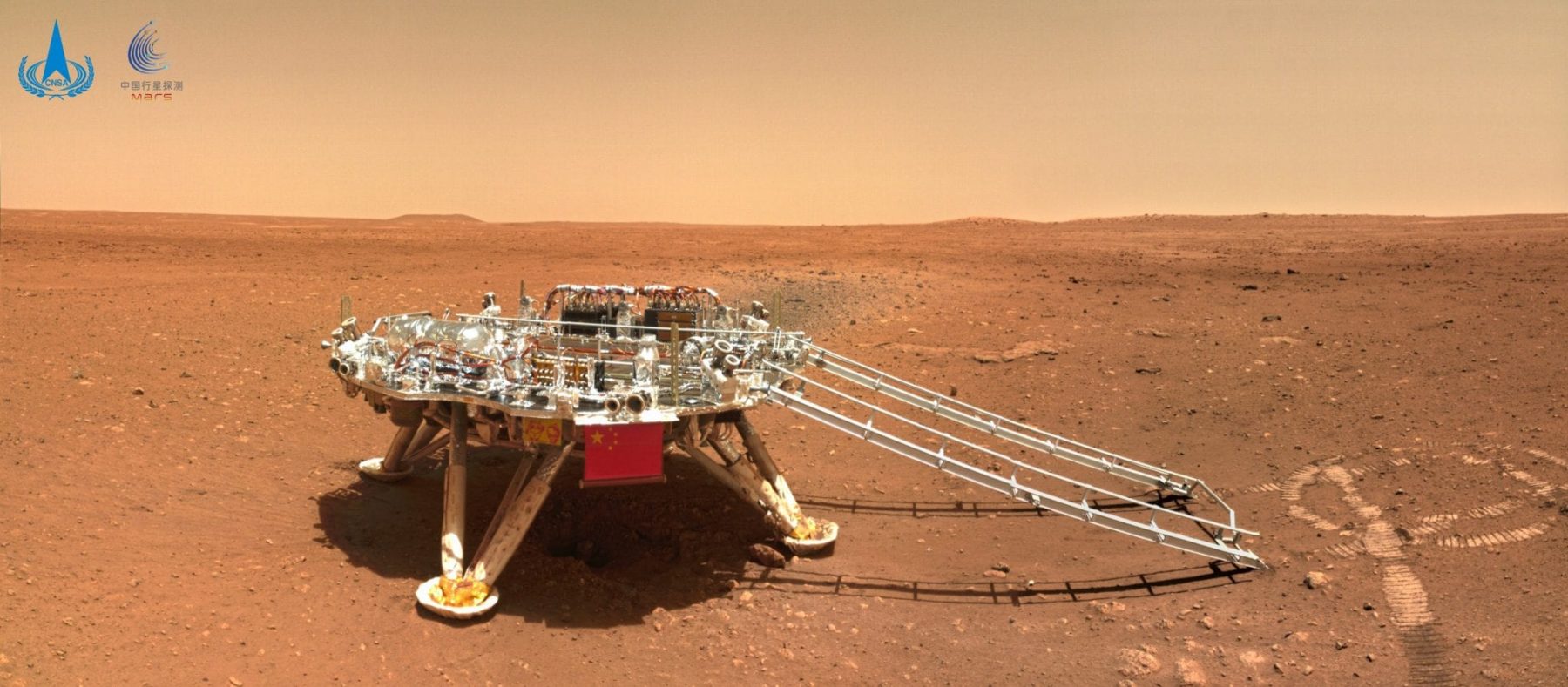 Китайский вездеход обнаружил строения под поверхностью Марса