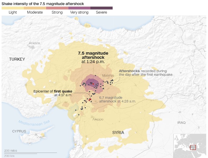 Землетрясения в Турции в феврале 2023 г.