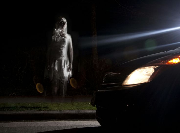 В Аризоне видеорегистратор заснял призрака на дороге