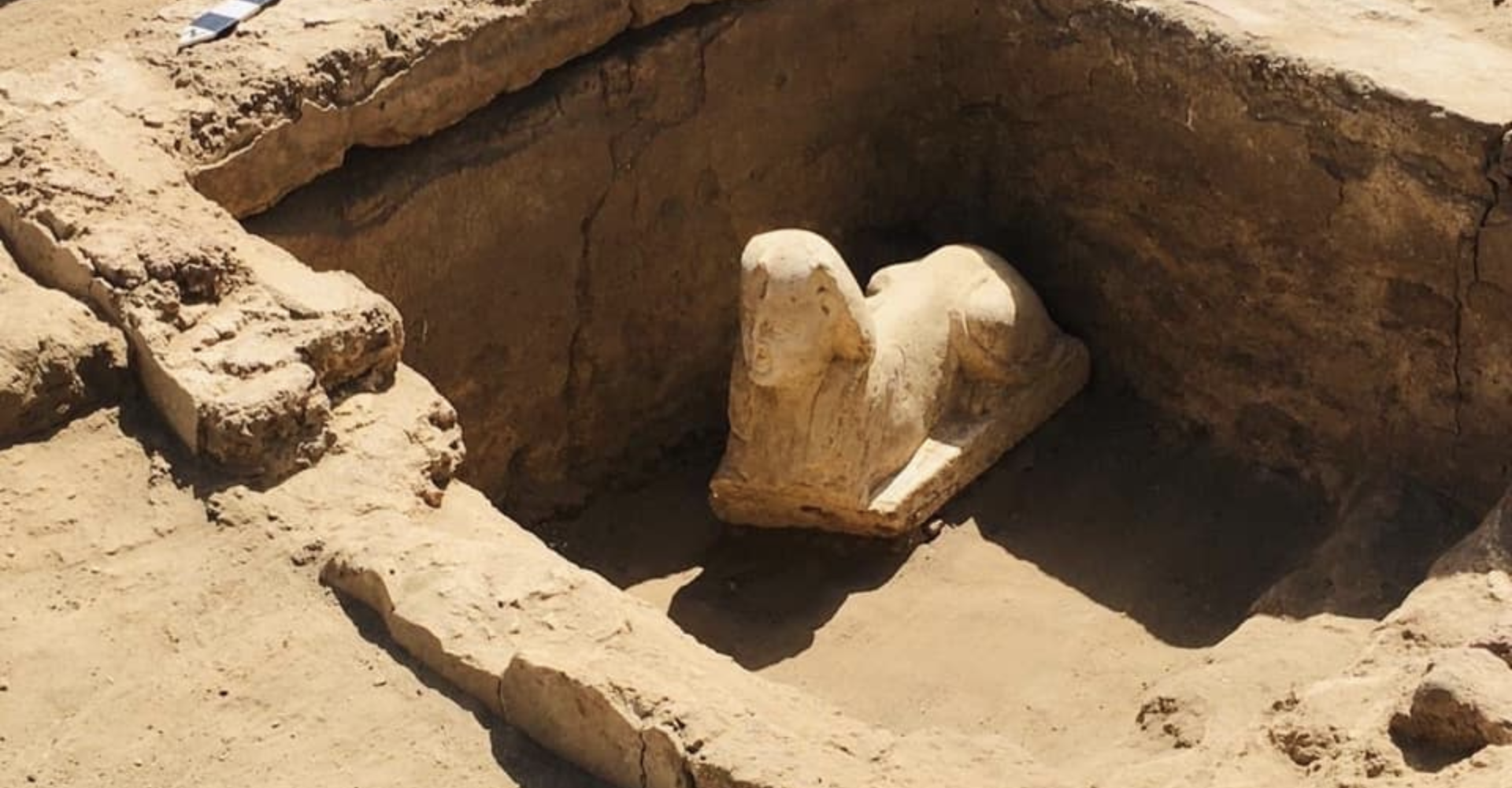 Археологи обнаружили в Египте редкого сфинкса