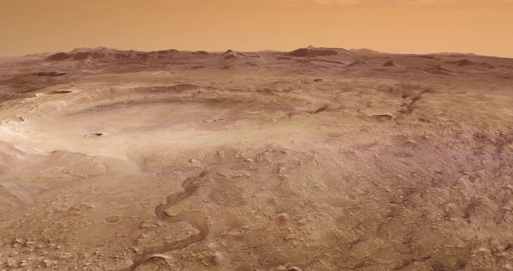 Захватывающее видео раскрывает тайны кратера Джезеро, где находится марсоход «Настойчивость»