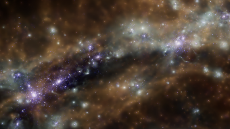 Захватывающий космический поток раскрывает тайну формирования галактики