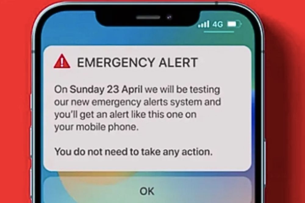 Тест аварийной сирены будет отправлен на ВСЕ телефоны и планшеты в Великобритании 23 апреля.