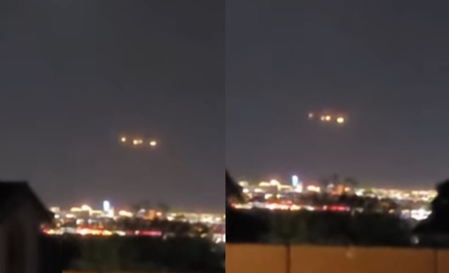 Жителей Лас-Вегаса озадачили яркие огни в ночном небе