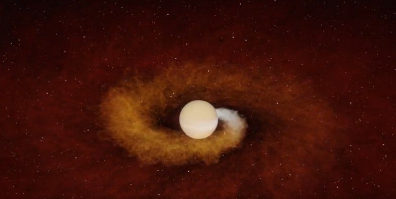 Ужасающий момент: умирающая звезда проглатывает планету размером с Юпитер
