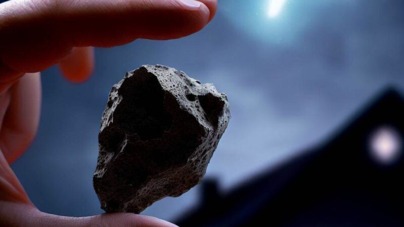 Метеорит упал в городе Хоупвелл, штат Нью-Джерси.