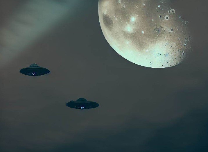 Два огромных НЛО замечены рядом с Луной в вирусном видео TikTok