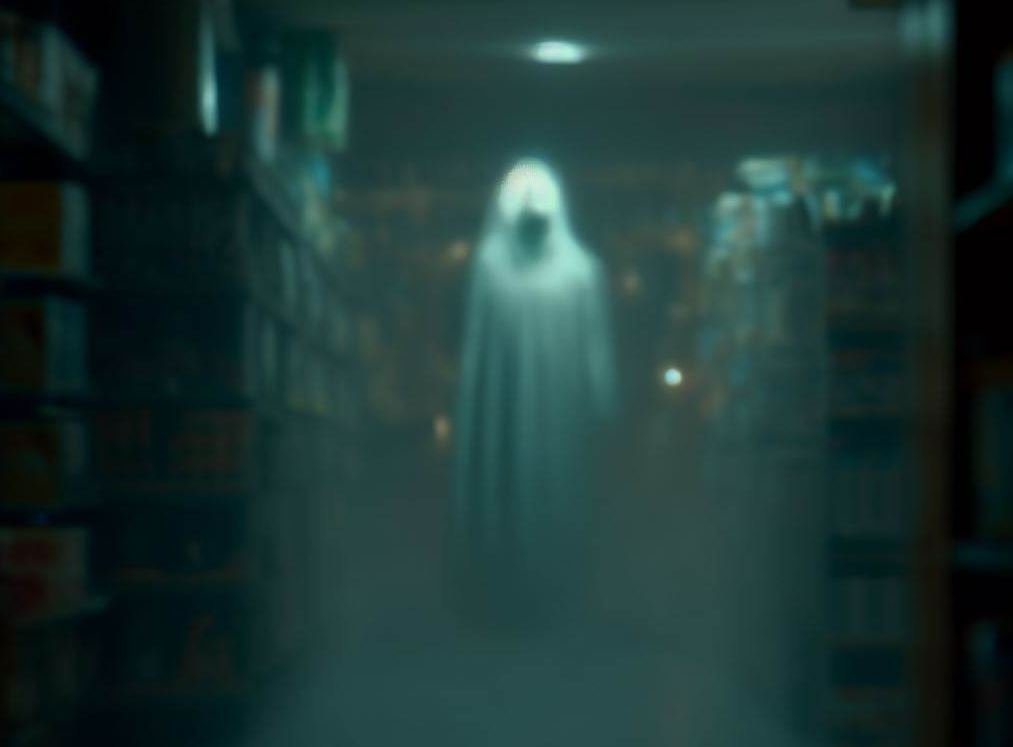 Возможное появление призрака попало на камеру в магазине в Новом Орлеане
