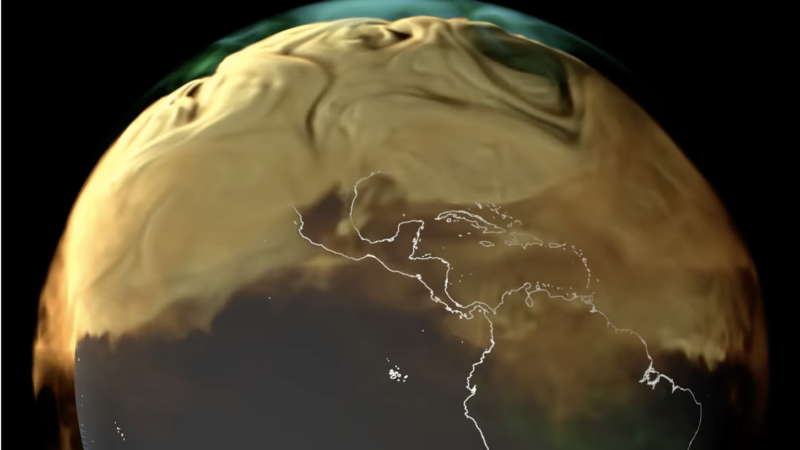 Анимация НАСА показывает, как выглядела бы Земля, если бы вы могли видеть выбросы углекислого газа