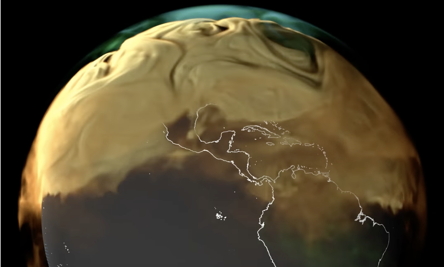 Анимация НАСА показывает, как выглядела бы Земля, если бы вы могли видеть выбросы углекислого газа