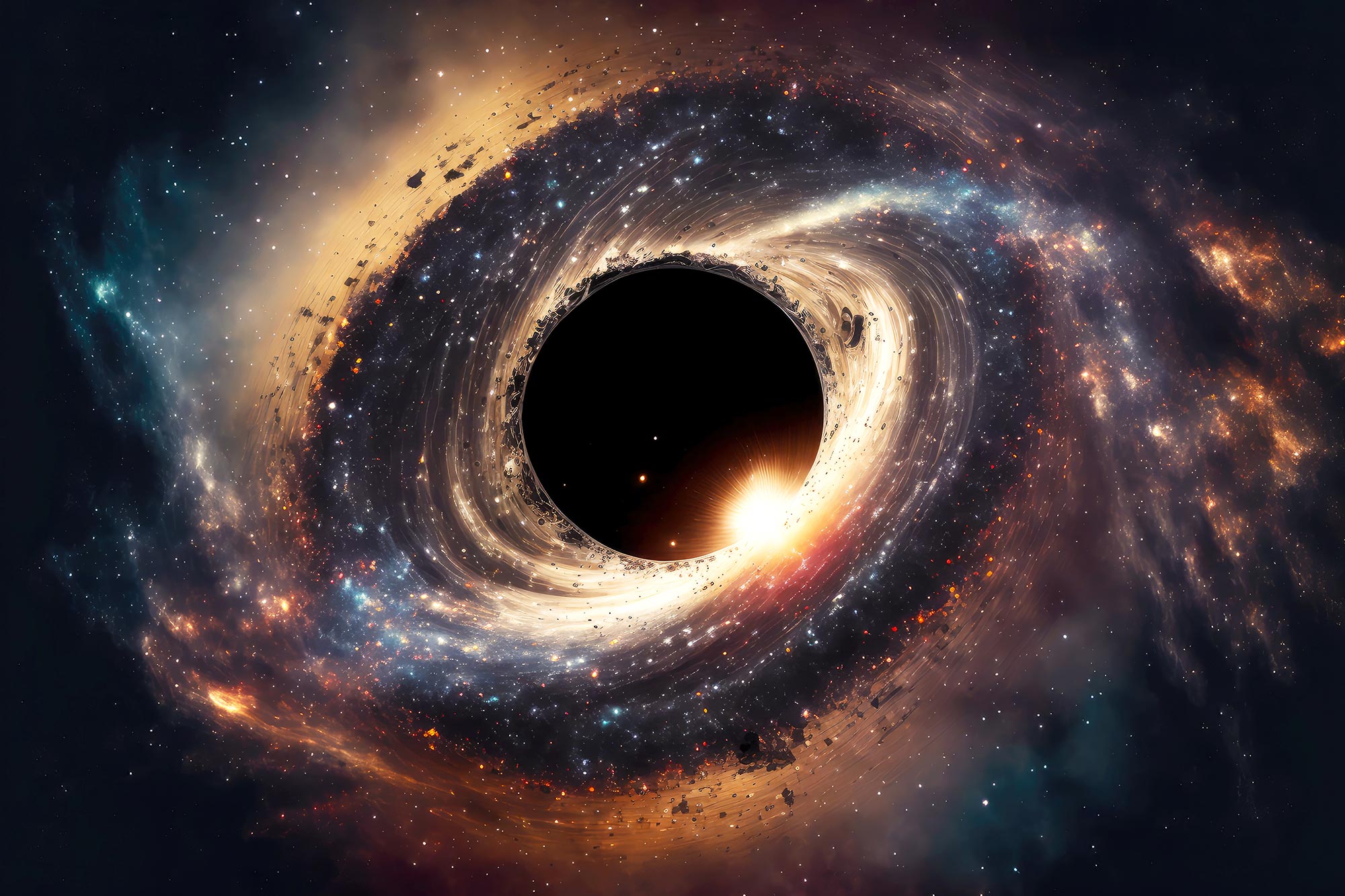 Земля внутри черной дыры?
