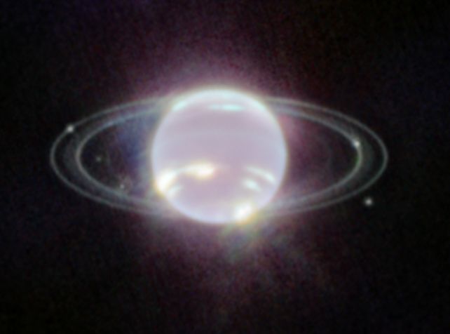 Нептун глазами Уэбба. Кредит: JWST. (НАСА, ЕКА, CSA, STScI).