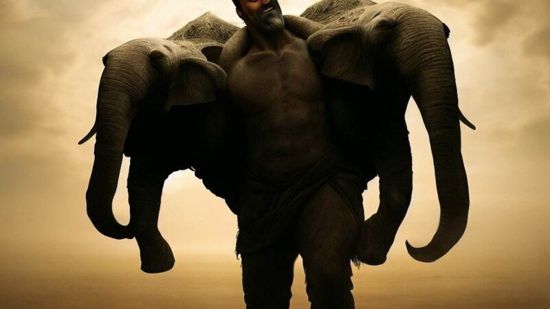 Тайна нубийской фрески великана, несущего двух слонов