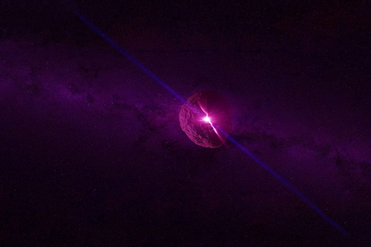Странное поведение пульсара объяснено с помощью телескопов ESO