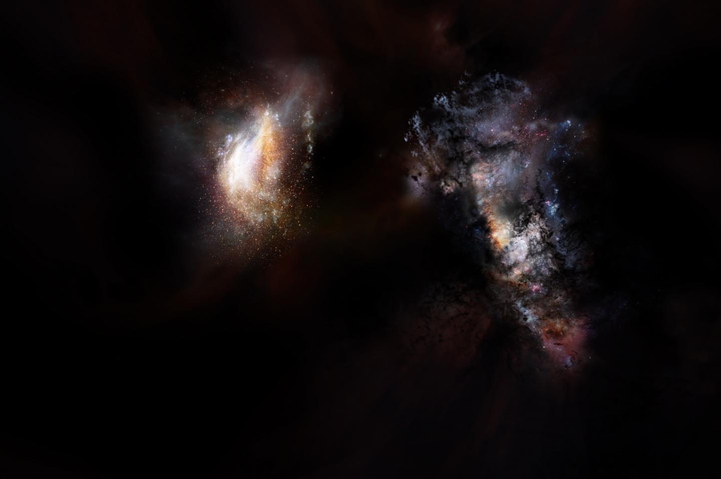 Астрономы открыли редкую древнюю галактику в глубоком космосе