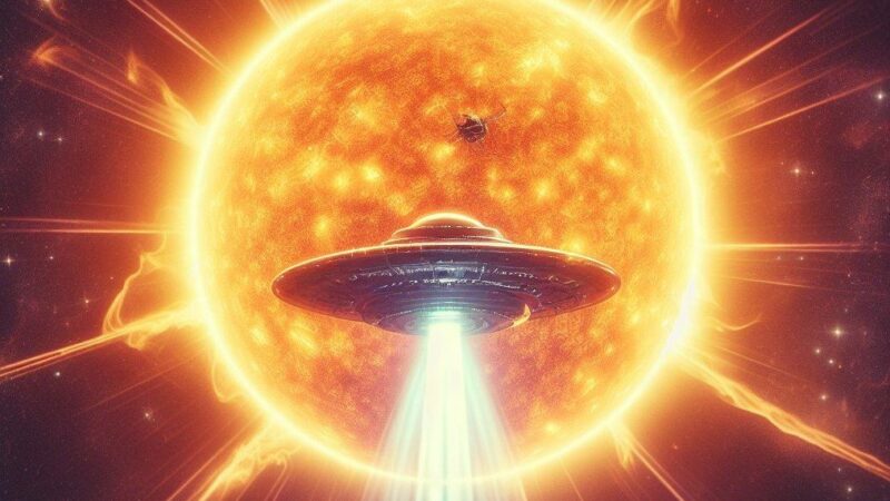 Исследователь считает, что обнаружил огромный НЛО вблизи Солнца