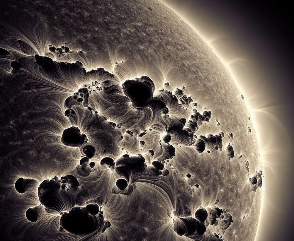 Архипелаг солнечных пятен шириной более 15 земных шаров может вызывать мощные солнечные вспышки