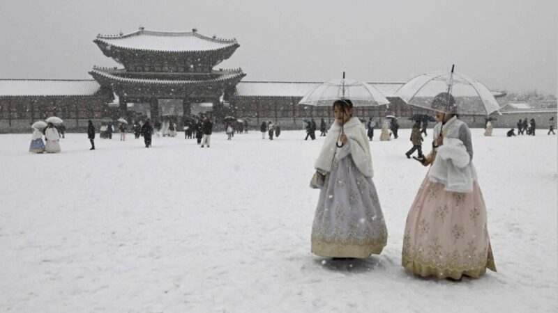 Потепление климата?  В столице Южной Кореи зафиксирован самый сильный однодневный снегопад в декабре за 40 лет