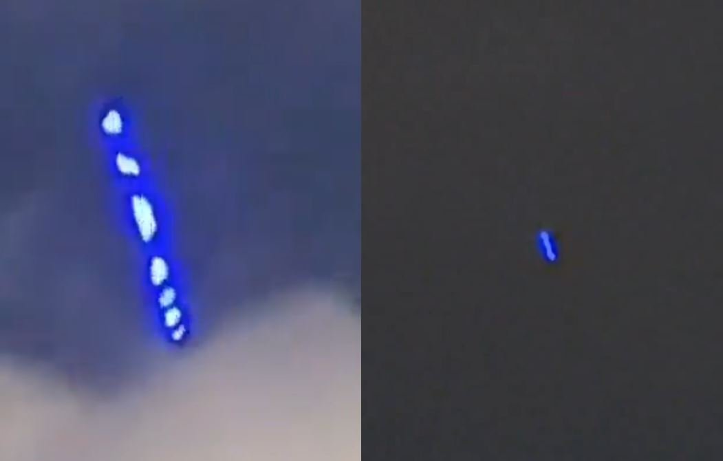 Жители Аризоны записали на видео «инопланетный» синий НЛО