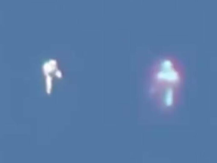 НЛО, Крестный Знак или Иисус?  Загадочный объект сфотографировали в небе над Калифорнией