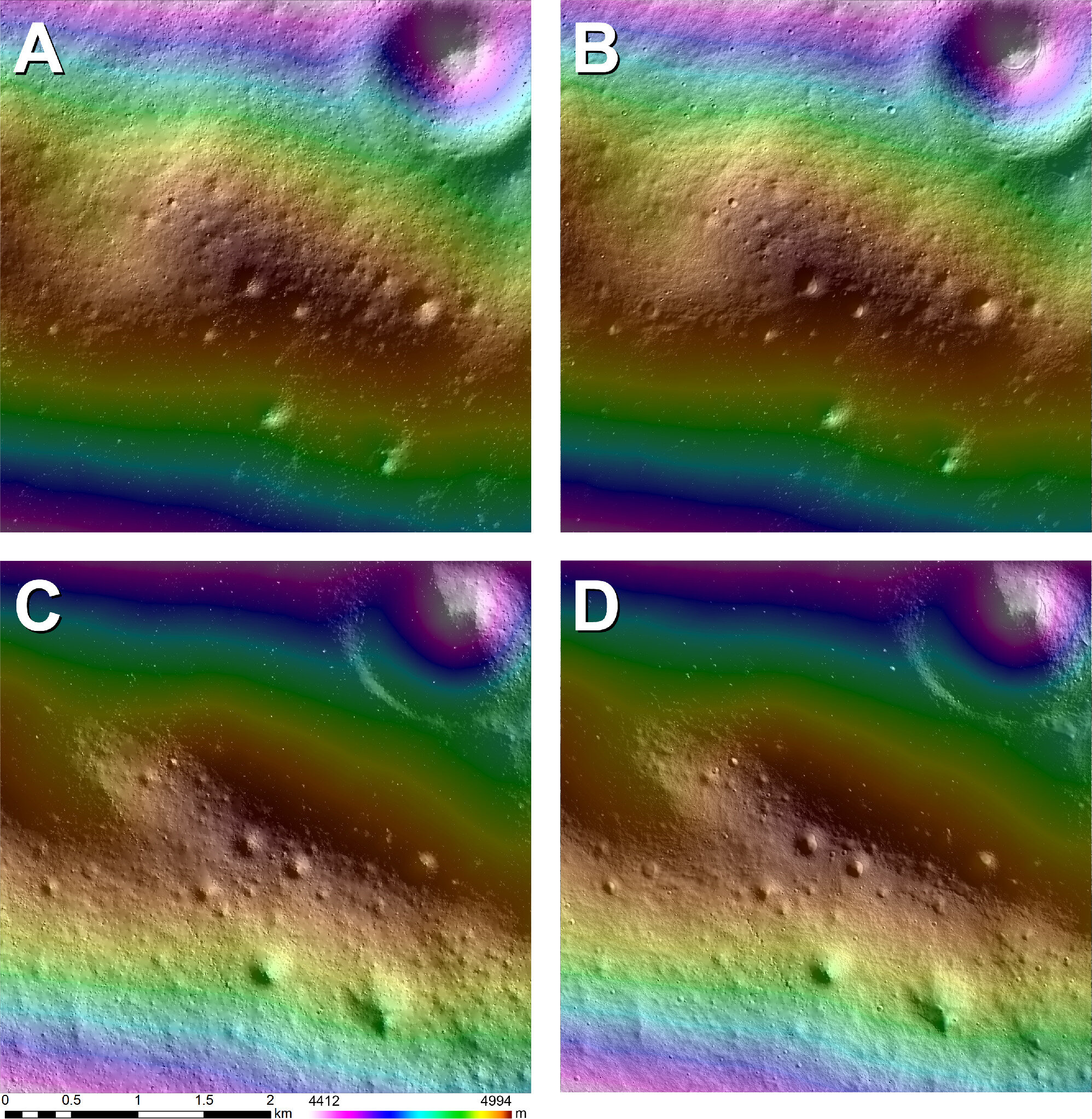 Новая техника предлагает более точные карты поверхности Луны