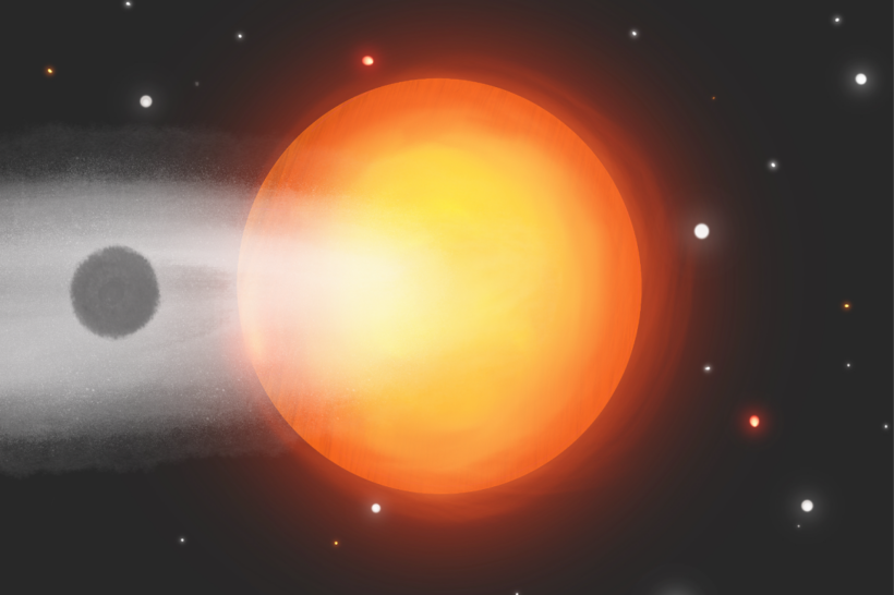 Супер-пухлая экзопланета «сдувается»: телескоп Джеймс Уэбб зафиксировал мощную утечку гелия