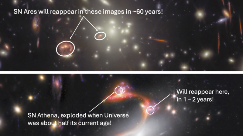 Космическая линза: как сверхновые-призраки раскроют скорость расширения Вселенной