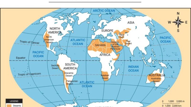 Почему самые засушливые пустыни мира находятся прямо у океана?