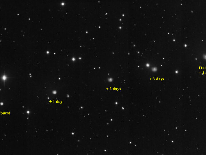 Призрак из льда: загадочная спираль проснулась на вулканической комете после мощнейшего взрыва