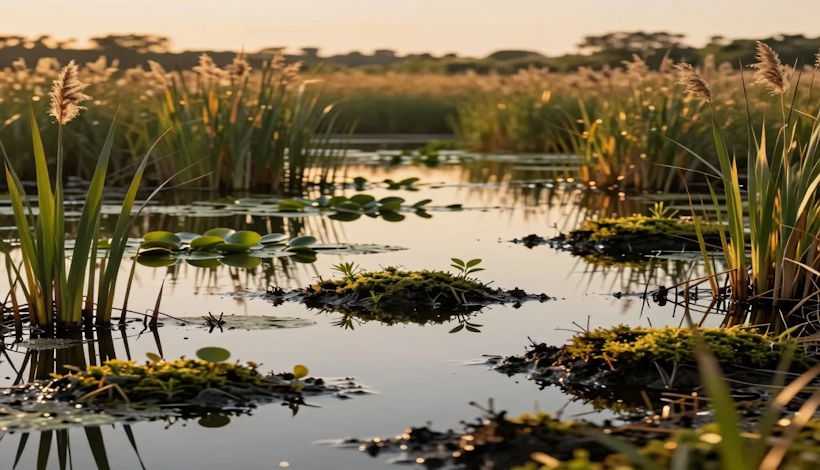 Синие алмазы побережий: как восстановление водно-болотных угодий помогает климату